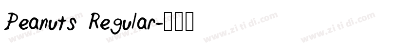 Peanuts Regular字体转换
